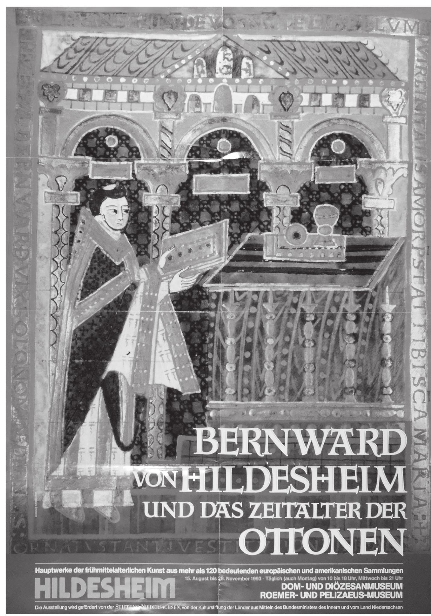 Figure 16.2. ‘Poster for Bernward von Hildesheim und das Zeitalter der Ottonen’, 1993. Photo: Reed College Visual Resources Collection. 
