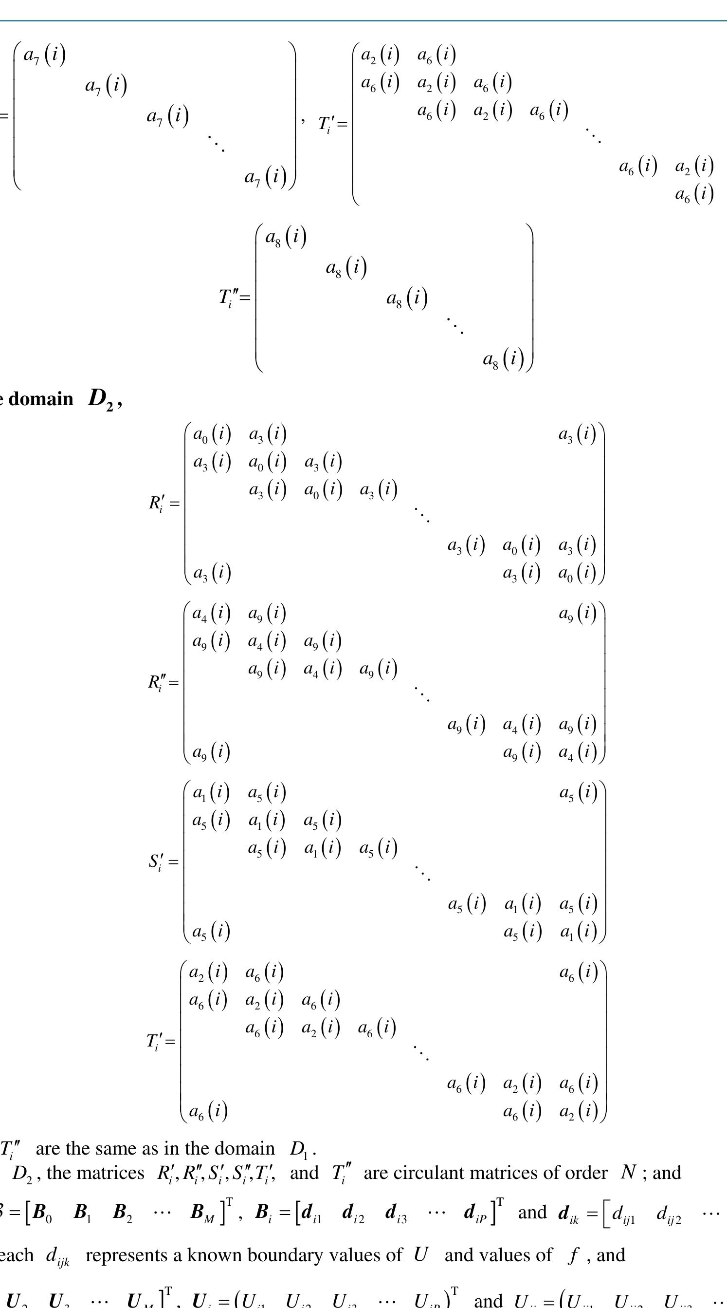 Table 1 - from High Accurate Fourth-Order Finite Difference