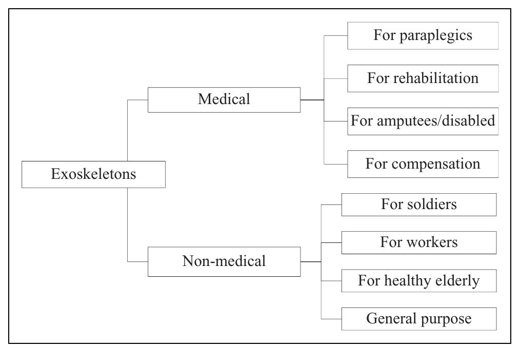 Figure 2 - Lower-limb exoskeletons