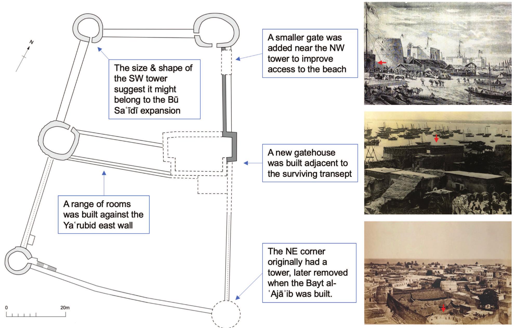 Ficure 7. a plan of the old fort showing the expansion