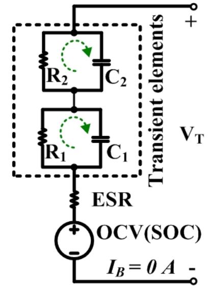Electrical equivalent circuit model of the li-ion battery