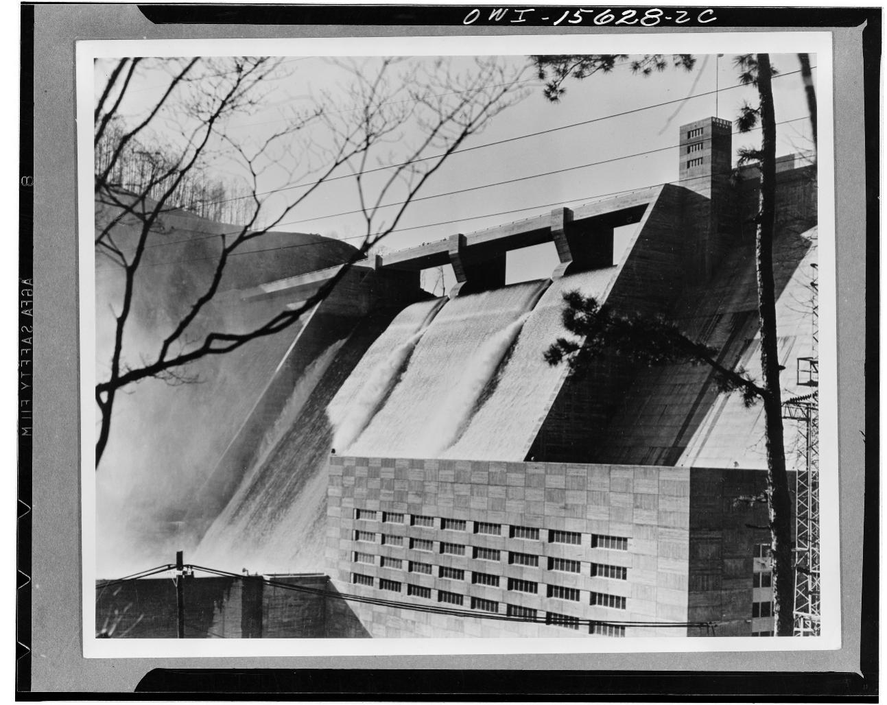 Figure 8. Norris Dam and Spillway, Tennessee Valley Authority. Library of Congress Prints and Photographs Division. 
