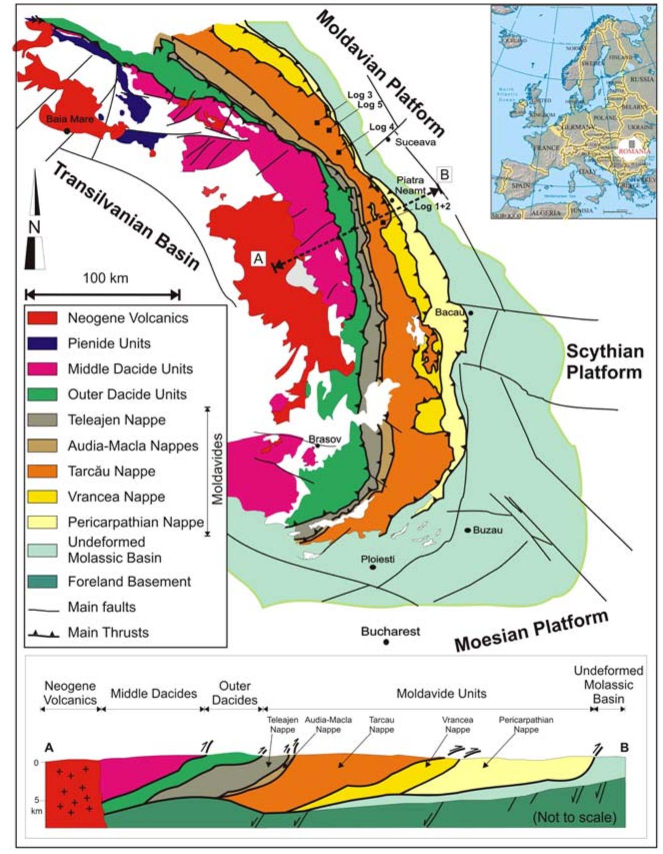 Figure 1 - from Shale Gas Potential of the Romanian Platform