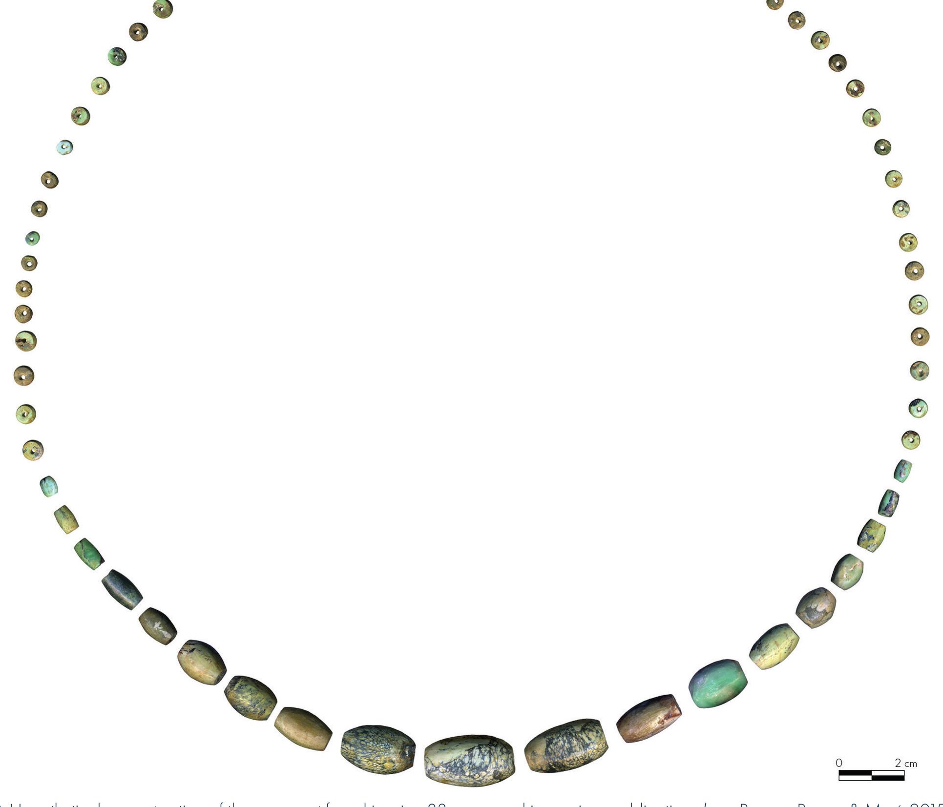 A number of pub of body ornaments d  ications dealing with the diversity uring the Middle Neolithic in the  region (eg OLtvA 2015, 2018; Gipaja et al. 2016; MoList & Oxtva 2019) was consulted. Accordingly, it seems that  the communities of t  he Sepulcros de Fosa culture had a  conventional ornamental tradition and highly regulated  ornamental practices. If the necklace from mine 83 can  be easily ascribed to this tradition, the unusual types from mine 85 are, on the contrary, to be considered as individual expressions, particular creations or experimental types, or  simply a way of overc  oming technical difficulties.  In previous studies, the typological differences observed between the variscite artefacts from mines 83 and 85 were interpreted as indicative of a “double production line”, one oriented to the production of standardized and con- ventional products destined for external exchange, though not exclusively as they were also used by the miners, while the other was only for “local use” of the miners themselves, thus not to be exchanged (BORRELL, Bosco & Majo 2015: 88). The results of the technological approach point in the same direction and, in addition, suggest that only the standardized production from mine 83 fulfils the require- ments of what could be considered a specialized activity (table 2: cells shaded light blue) for which the technicity, the over-investment and the access to tools are determin- ing factors. During the manufacture, the heterogeneity of the material between and even within some fragments  