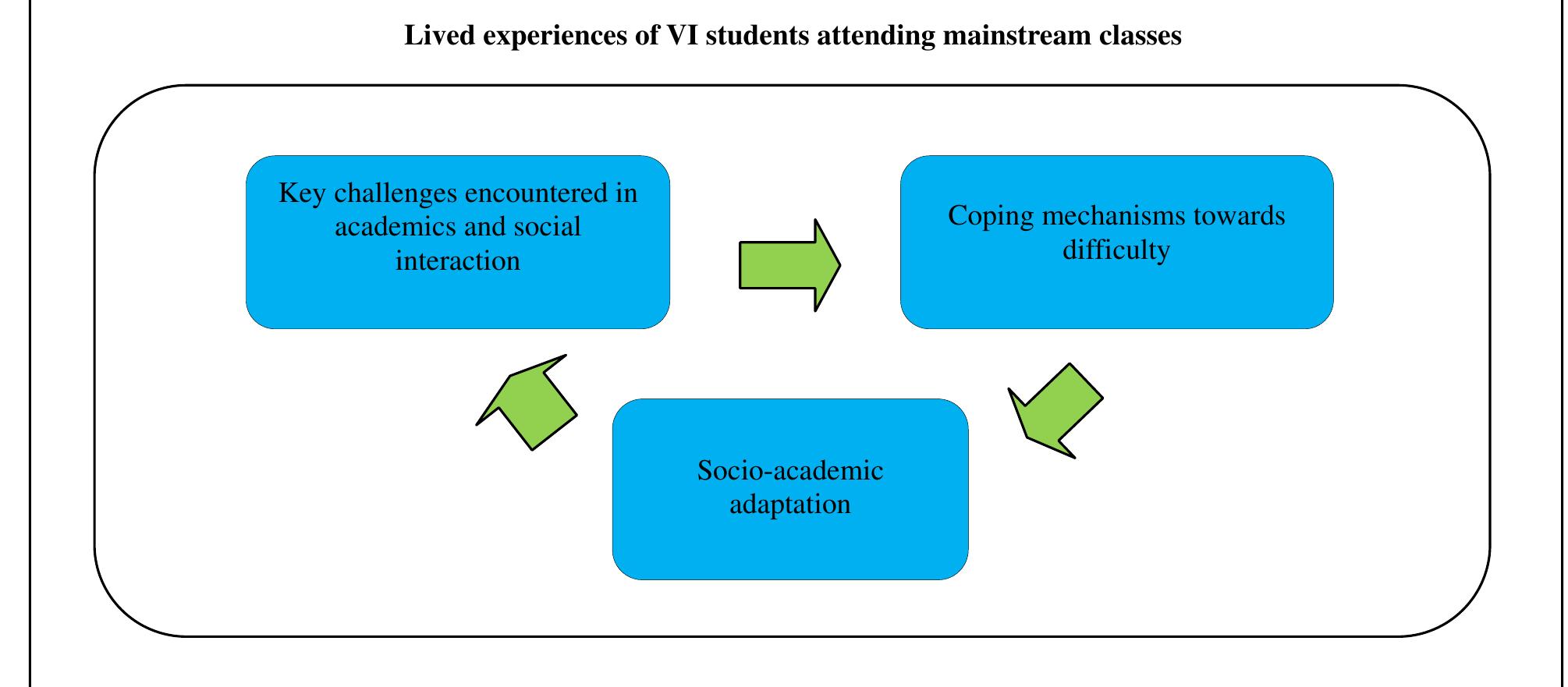 I. a schematic diagram showing the conceptual framework of