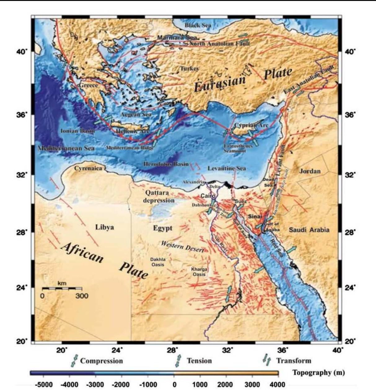 Figure 10 - from The major tectonic boundaries of the