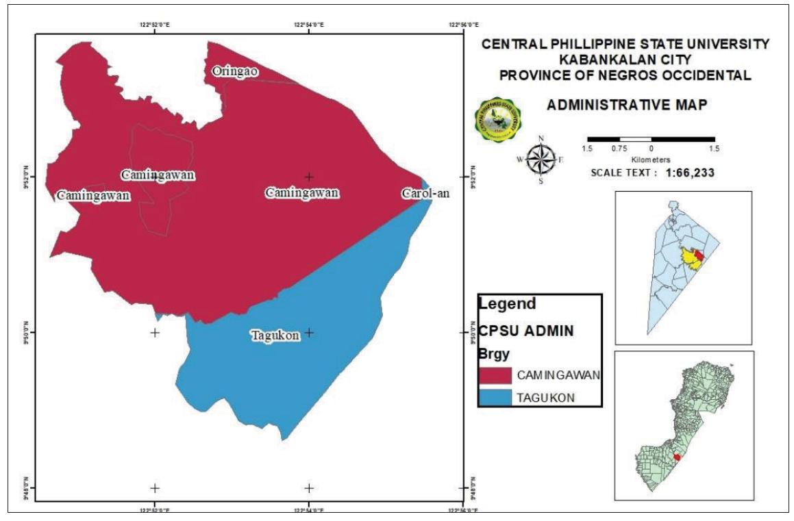 Administrative map of cpsu reservation.