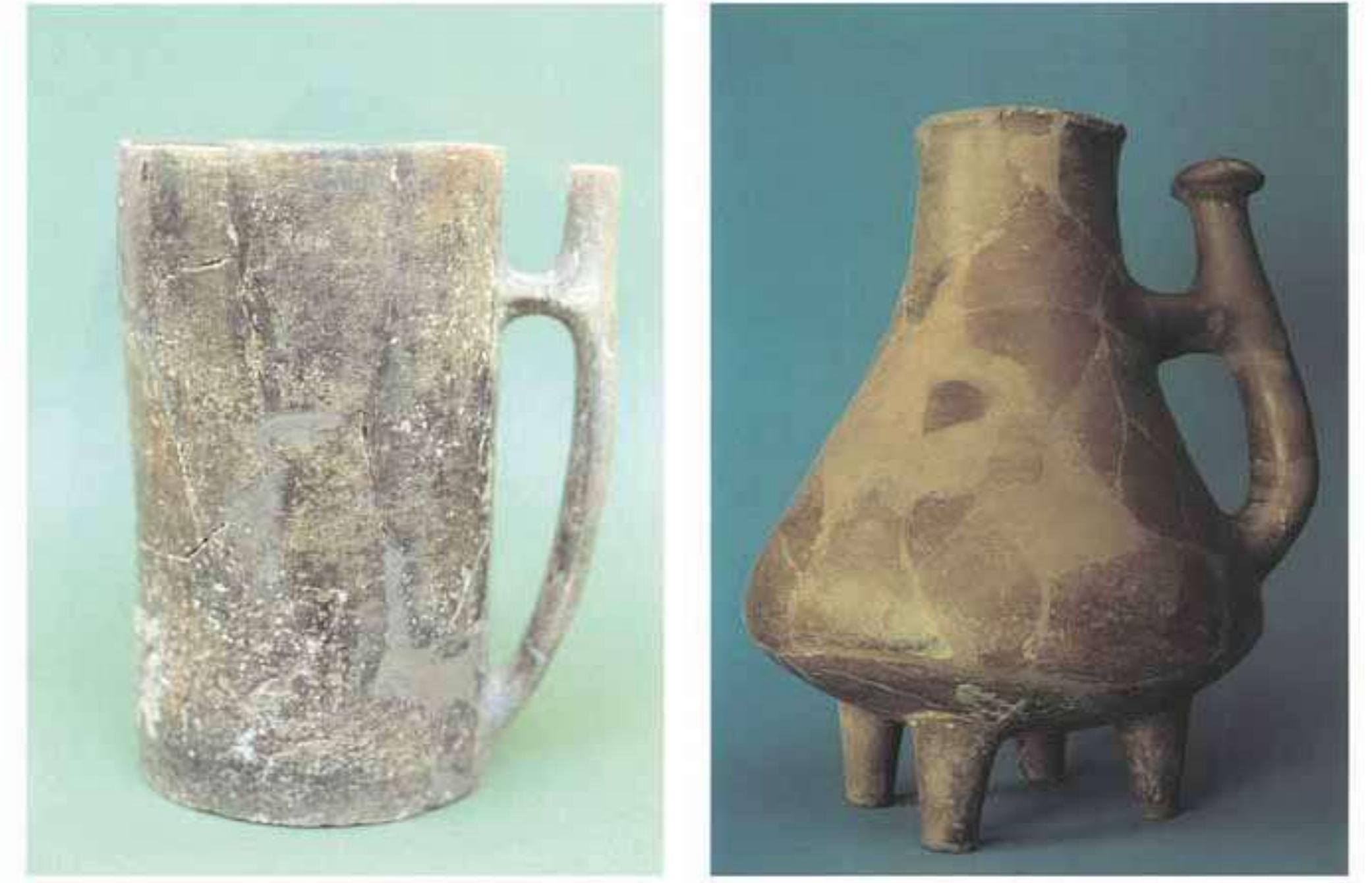 Neolithic Plate Plate 15. tell karanovo, nova zagora region. anthropomorphic