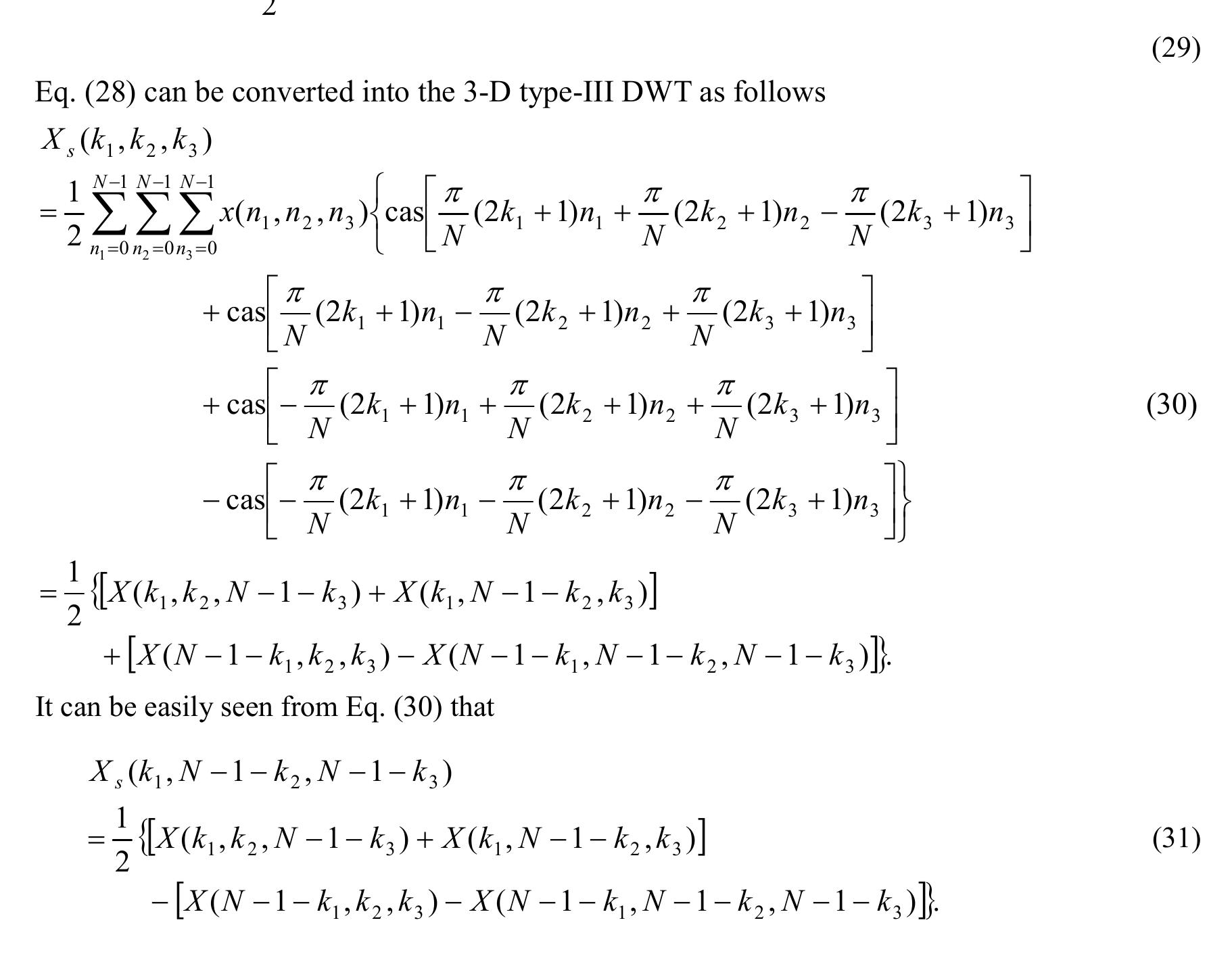 (PDF) Radix-2 algorithm for the fast computation of type-III 3-D ...
