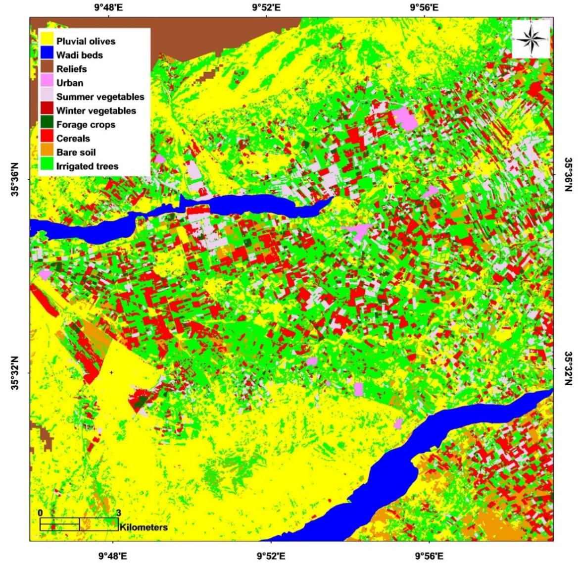 Land Use Map Code Rice Pots Land use map for the 2010-2011 agricultural season. land use