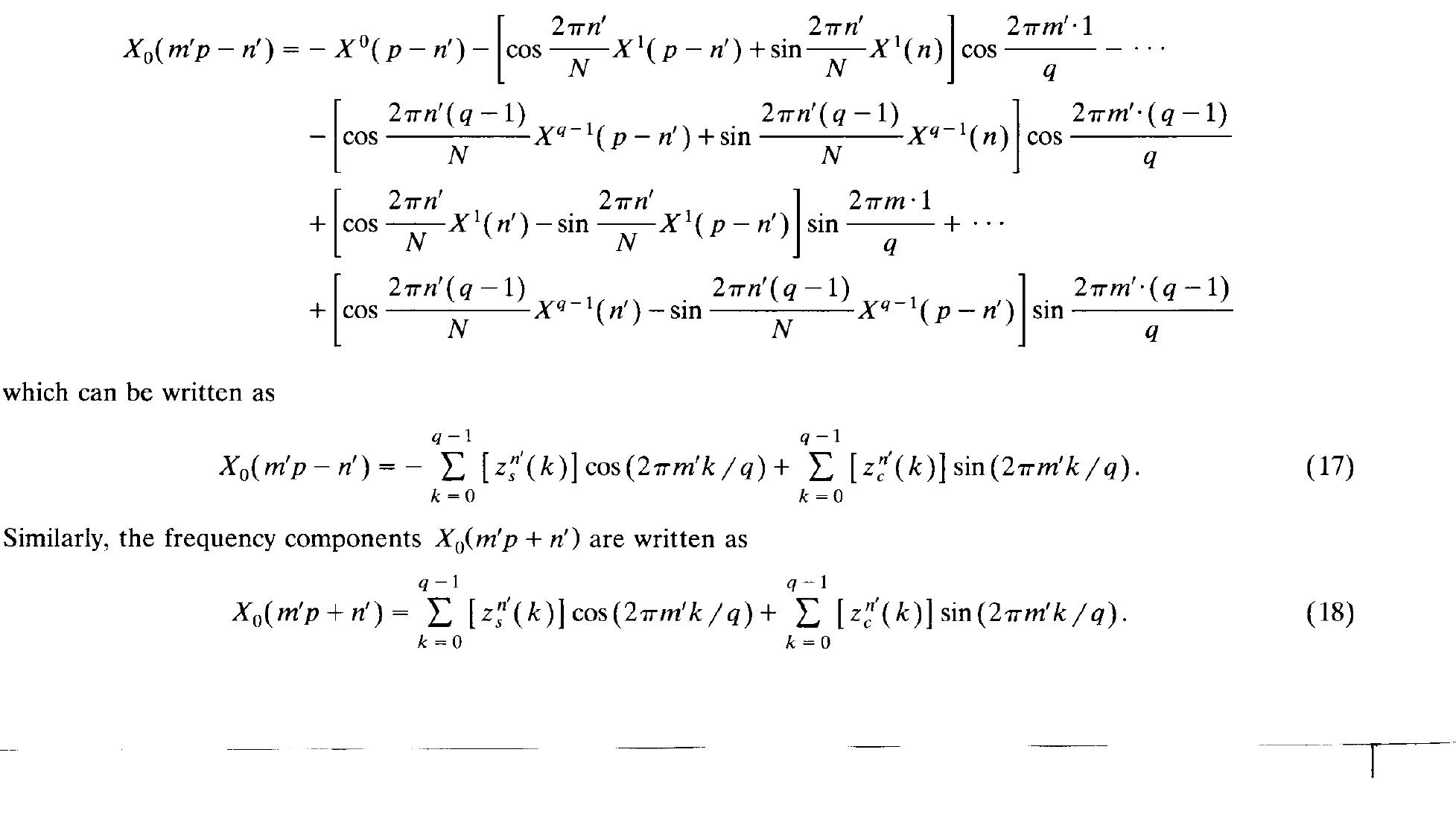 Figure 3 - from Fast computation of real discrete Fourier