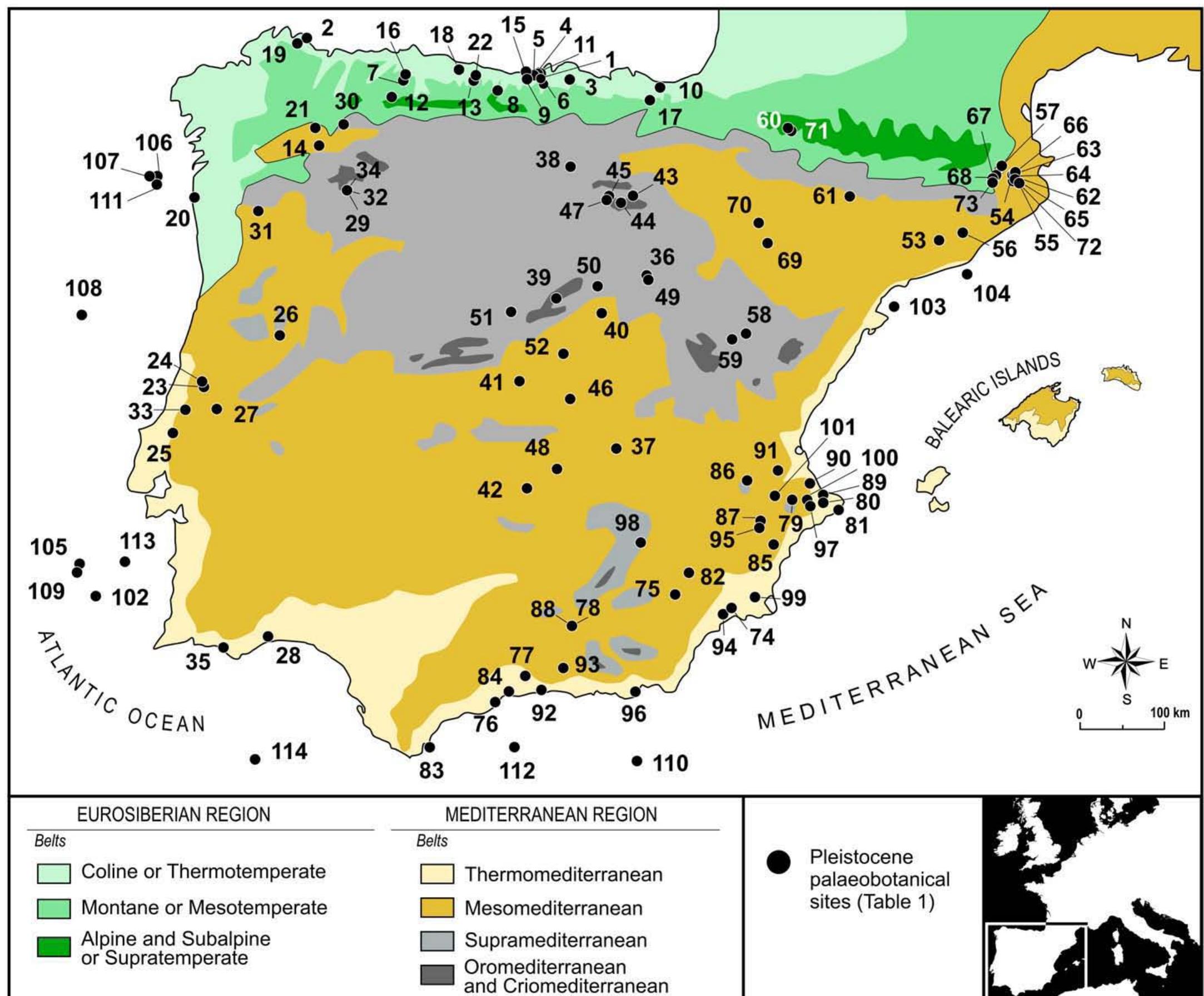Figure 1 - from Pleistocene and Holocene Iberian flora: a