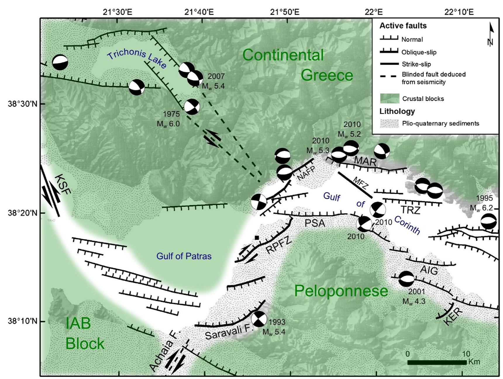 Geodynamic Context Active Faults Trichonis Basin And geodynamic-context-active-faults-trichonis-basin-and