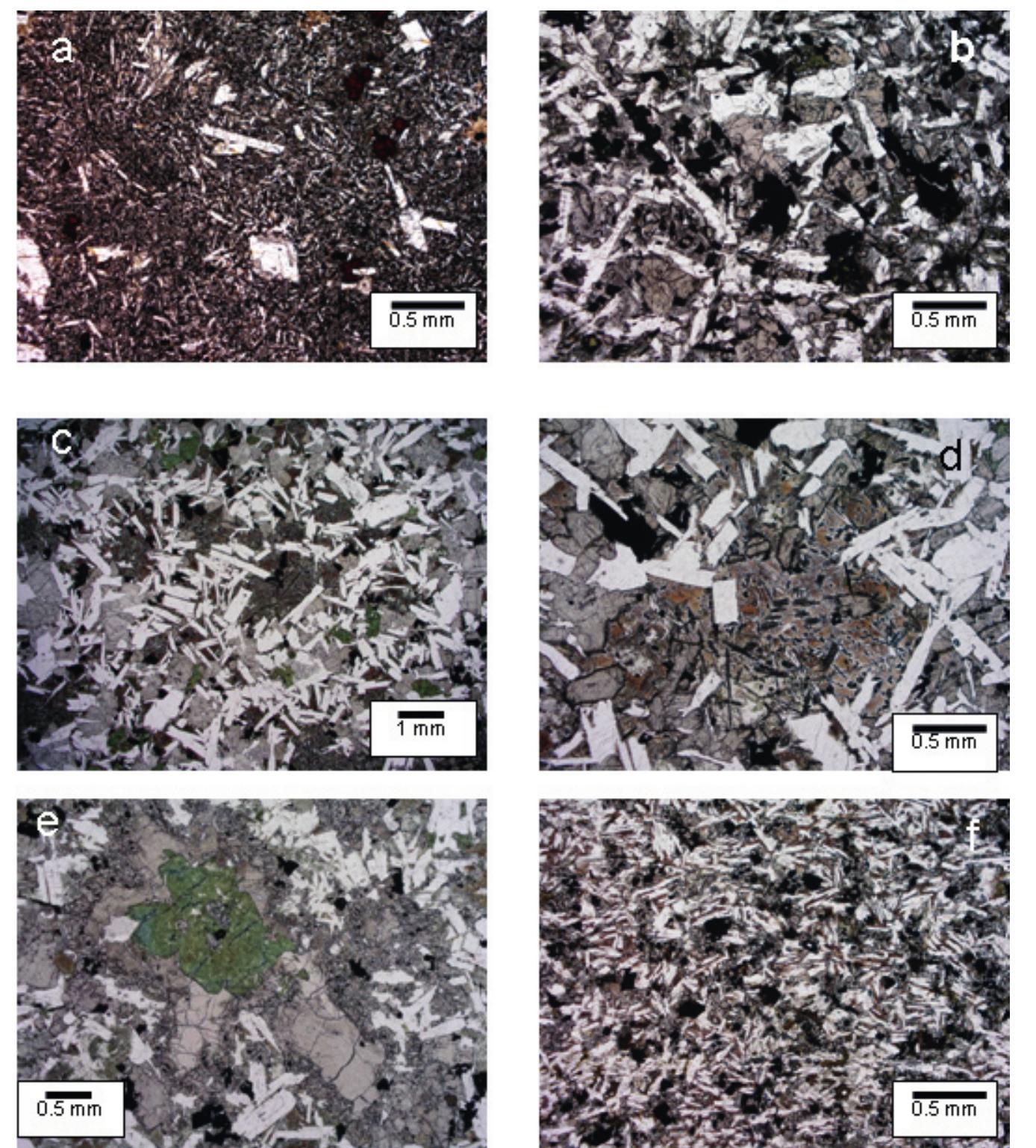 - simplified geological map of the volcanic rocks and