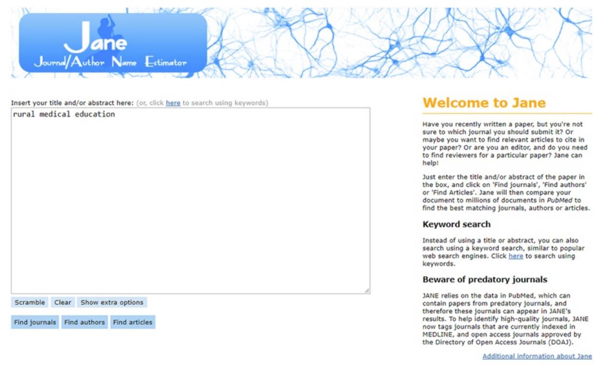 (PDF) Journal/Author Name Estimator (JANE)