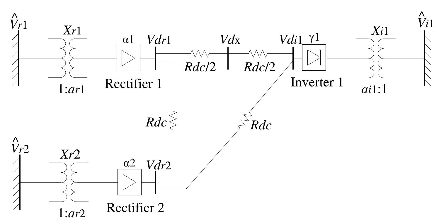 Figure 3 - from A Full-Newton AC-DC Power Flow Methodology