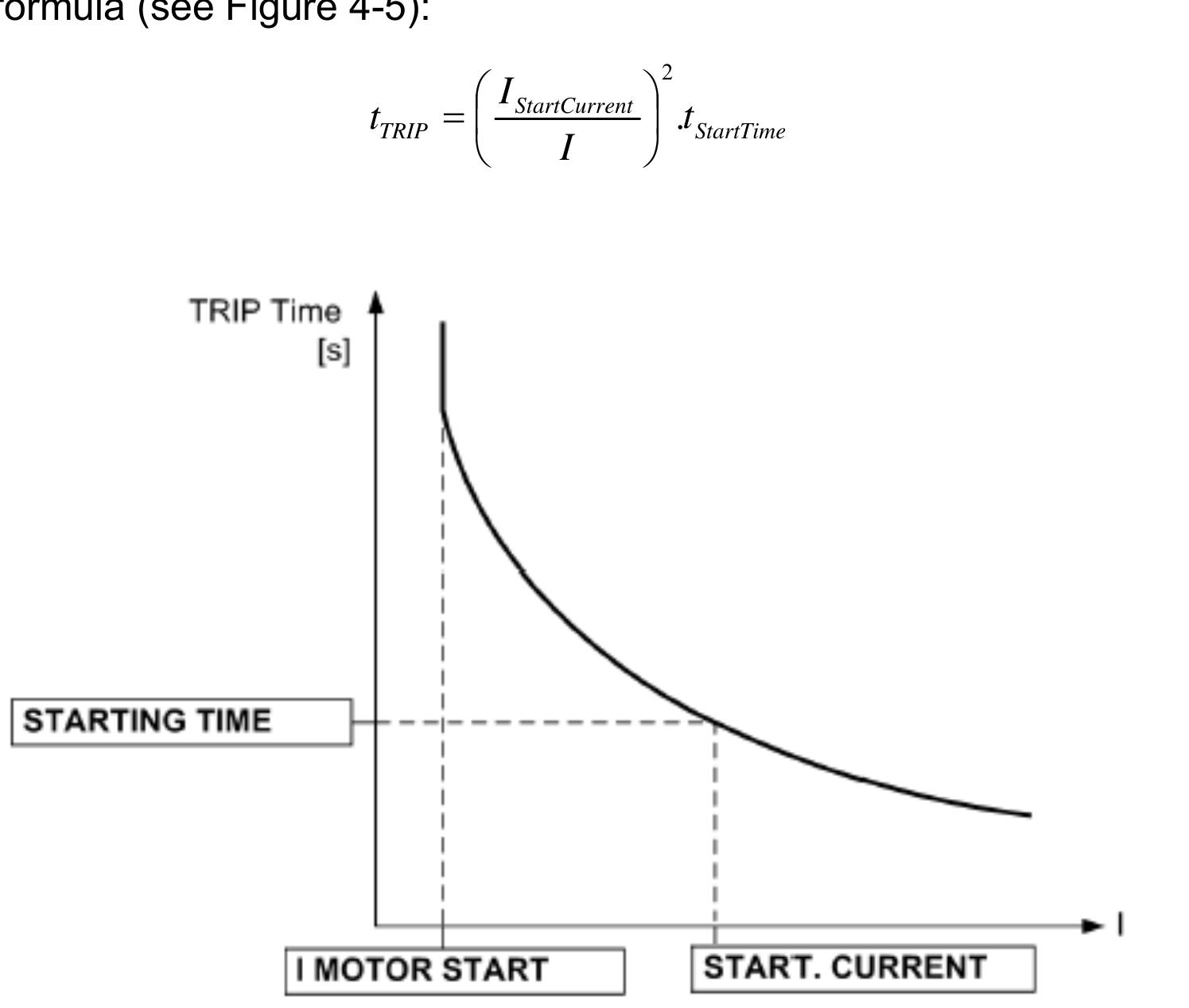 Standard Inverse Time -5-inverse time-overcurrent characteristic for motor start