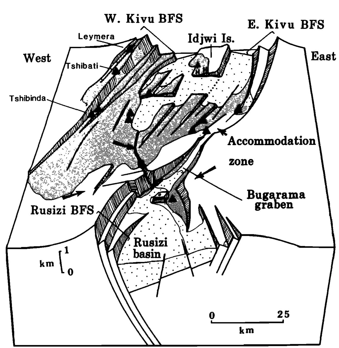 Kivu Rift (PDF) Geometric and kinematic development of border faults and ...