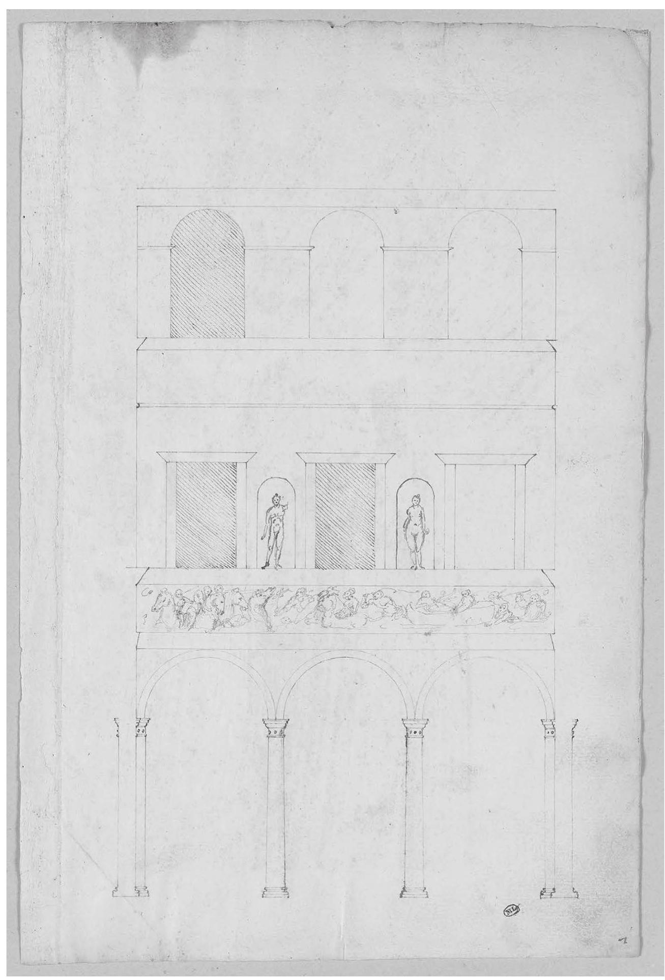 Figure 7.3 Hermann Vischer the Younger, House of the Palazzo ‘di Mezzo’ Della Valle, c. 1515, Musée du Louvre, Paris, inv.no. 19,051. 