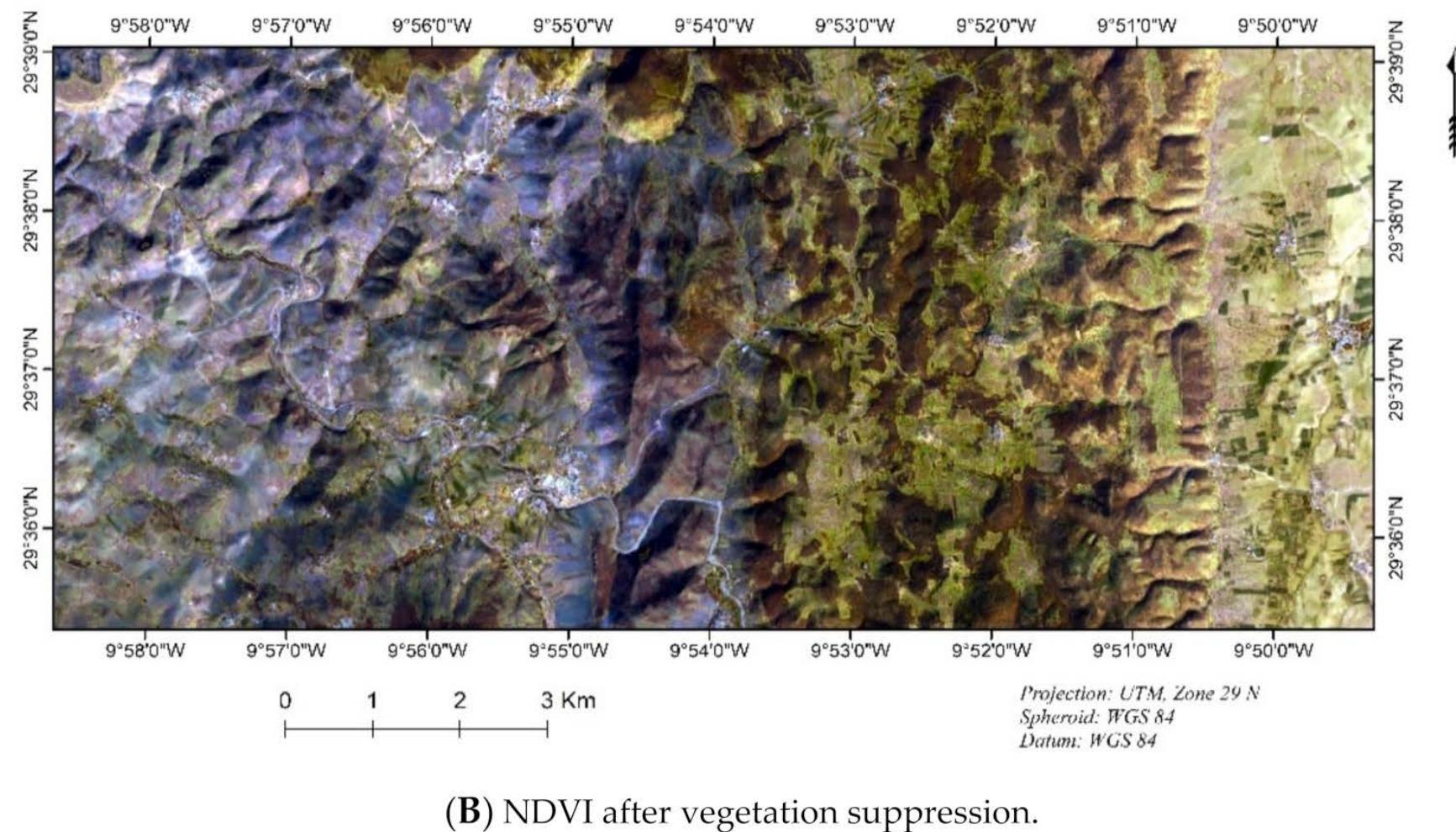 Comparison of landsat operational land imager (oli) image
