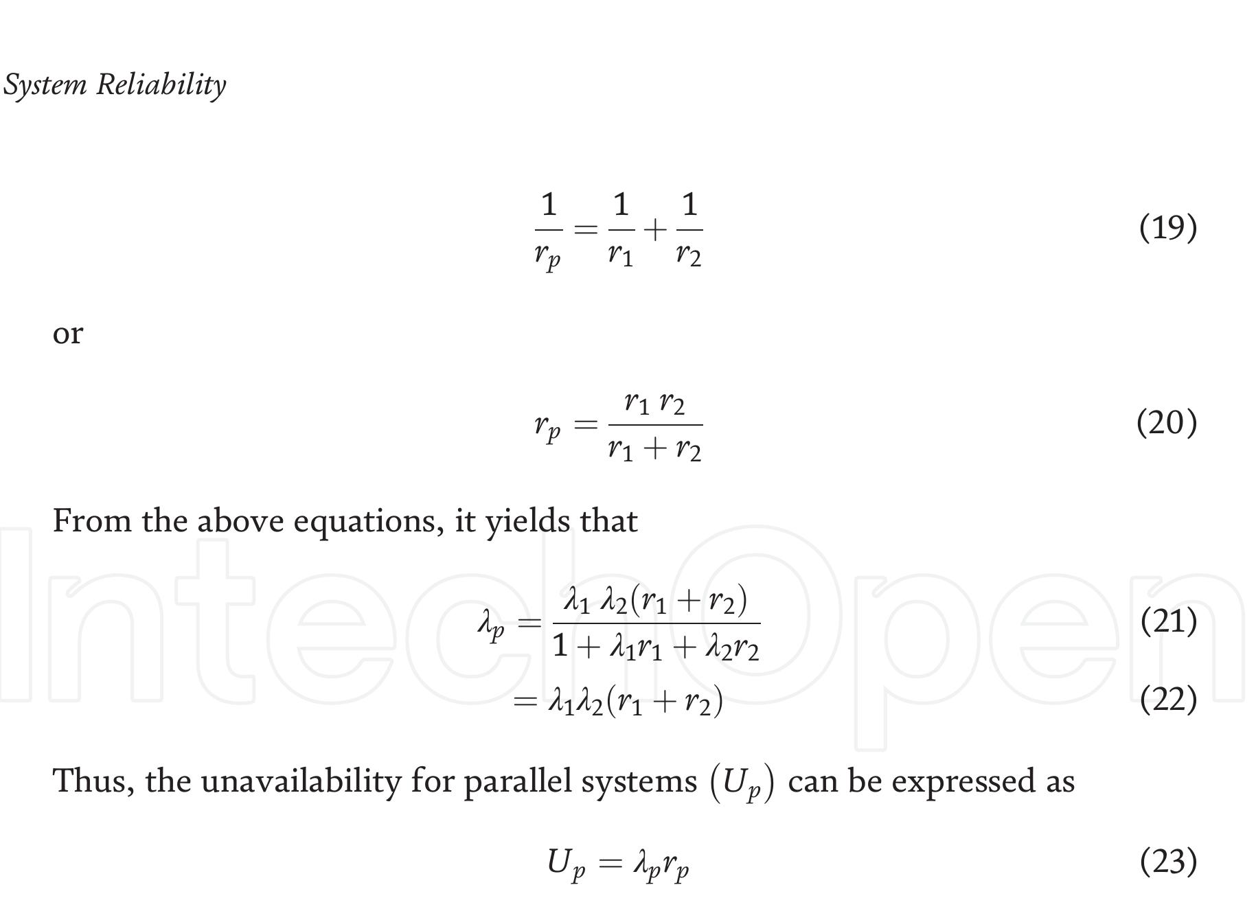 Figure 11 - Reliability Evaluation of Power Systems