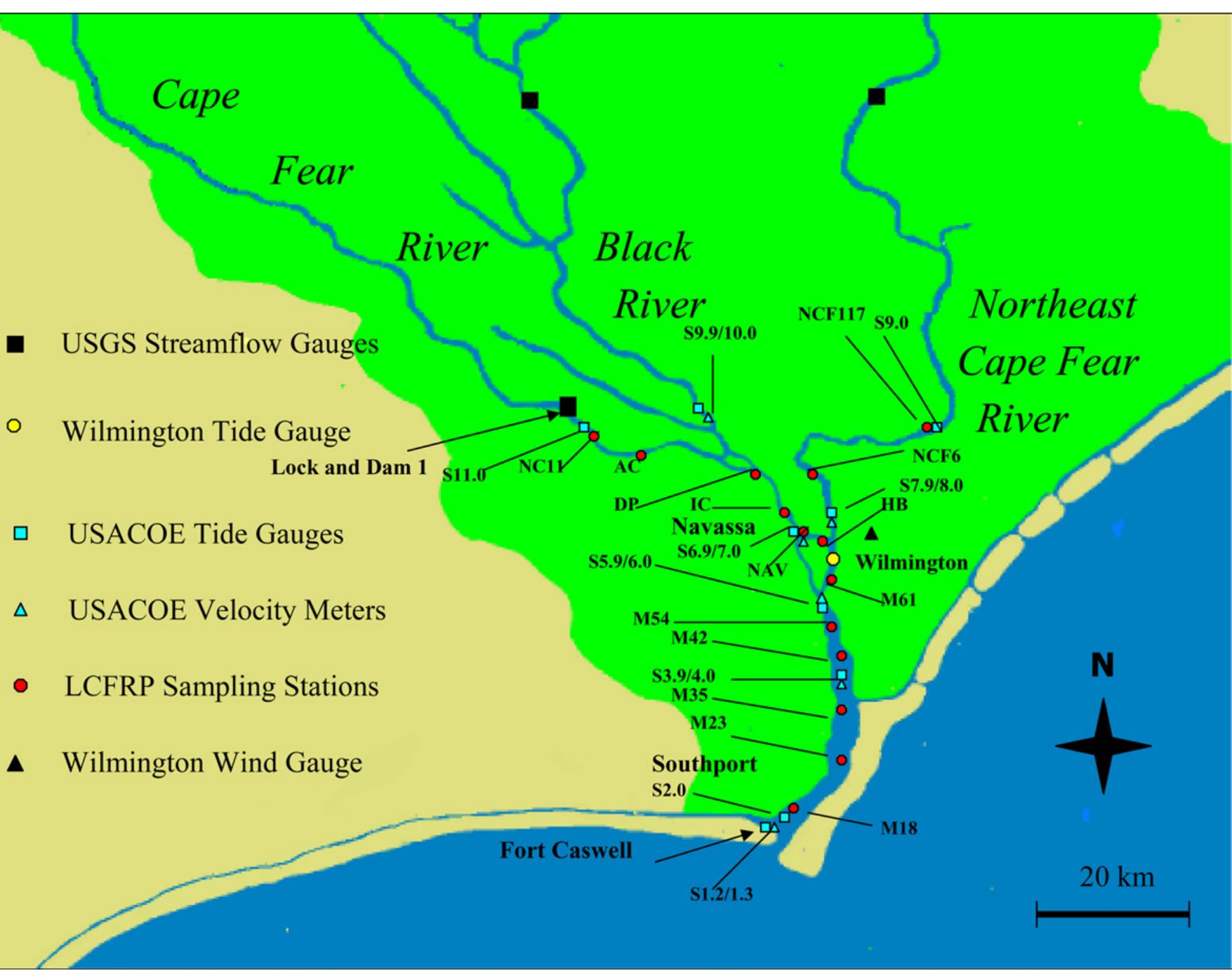 (PDF) Hydrodynamic behavior of the Cape Fear River and estuarine system ...
