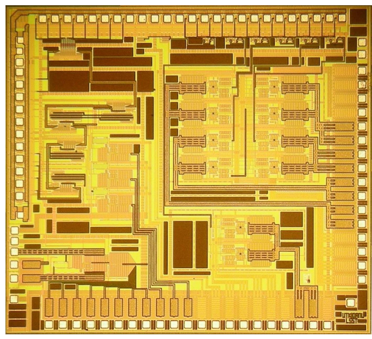1 — micrograph of scc micrographs of the asic are shown in