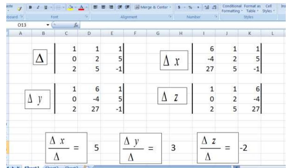 Common Math Equations Spreadsheet Figure 18 - from Spreadsheets: A Tool for e-Learning — A