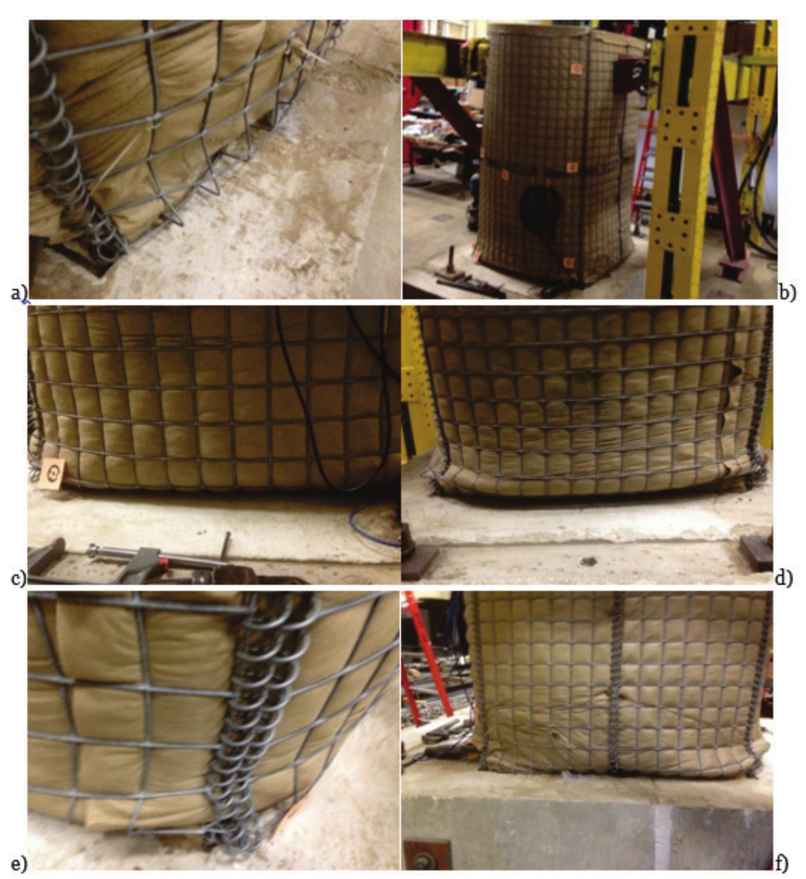 Lateral Load Failure Example Photographs of failure modes seen in hesco unit. the primary