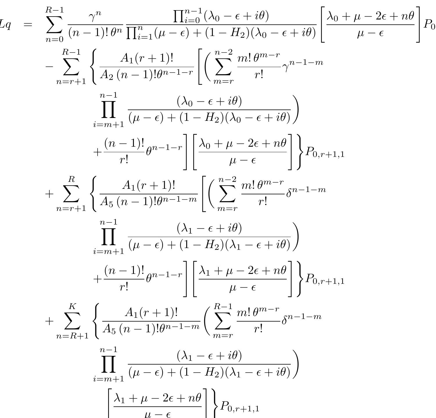 Using Little’s formula, the expected waiting time of the customer in the orbit is calculated as