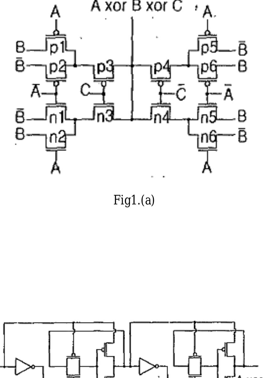 Figure 1 - from Parity bit generator using 3 input XOR Gate