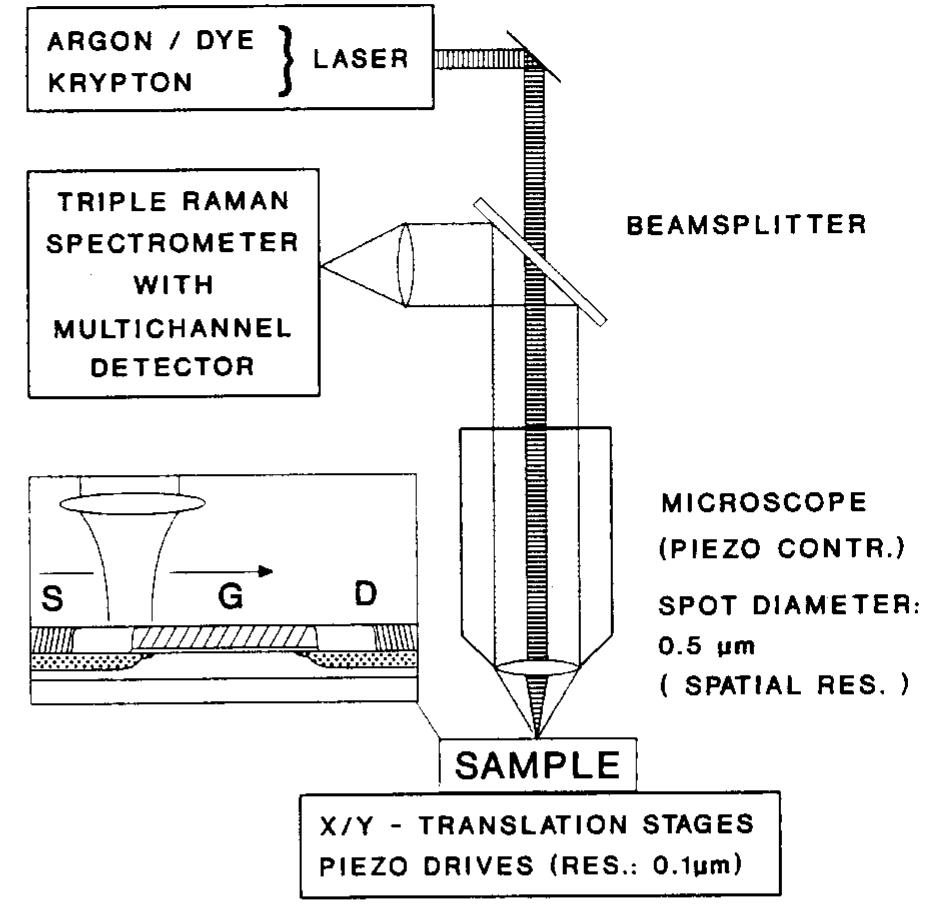 Micro-raman set-up (schematically). g. abstreiter