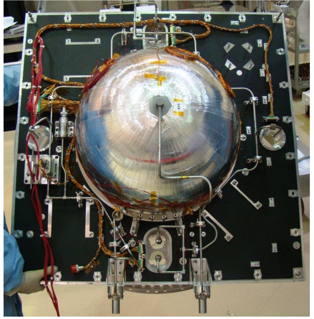 Propulsion subsystem. qualification model of the pmm