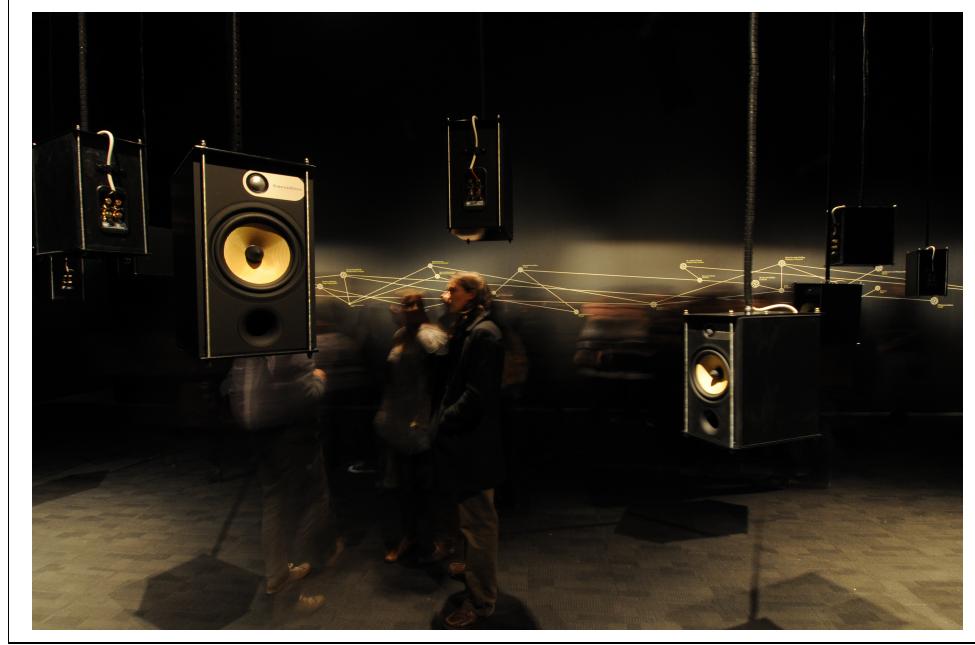 Figure 1. Photograph of the installation nick.ryan@mac.com nicholas.outram@plymouth.ac.uk