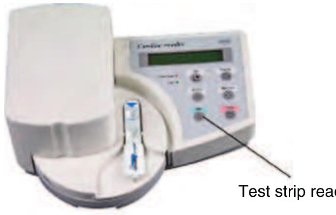 Test strips for cardiac markers 