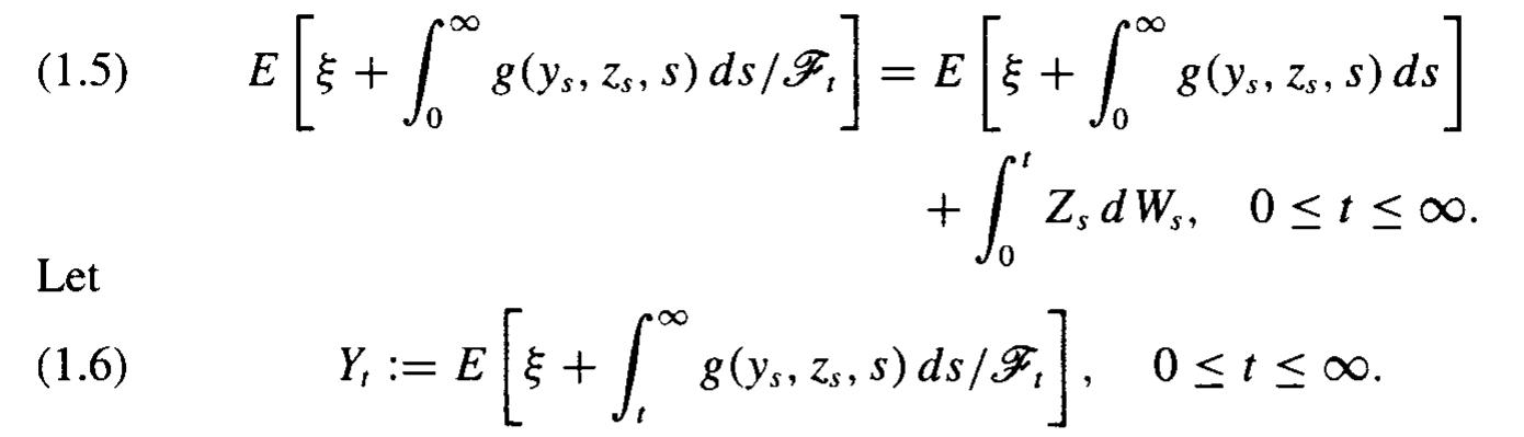Figure 4 - from Infinite time interval BSDEs and the