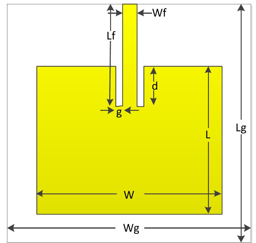 Figure 5 - Design and Simulation of Microstrip Patch Antenna