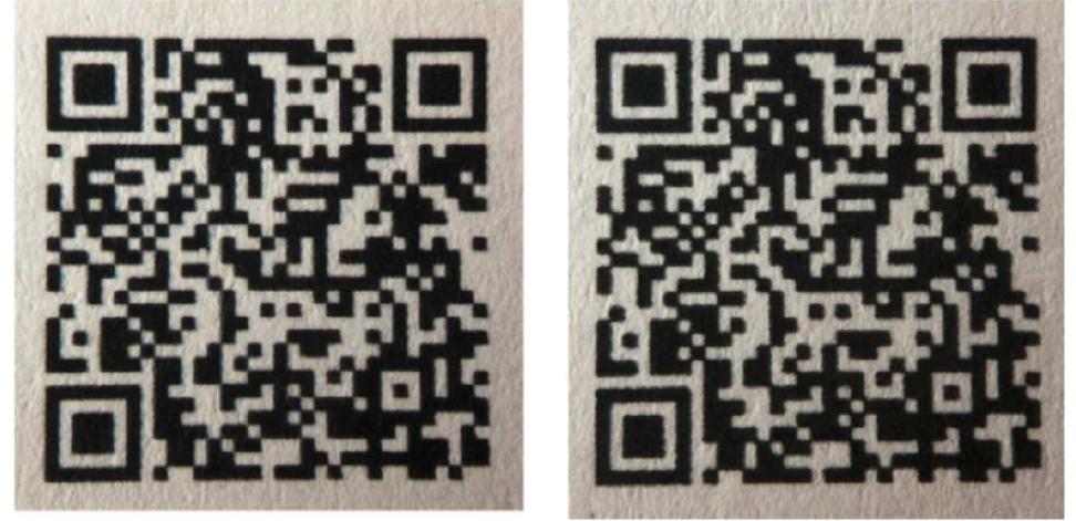 Qr Code Copy Proof Figure 2 - from Counterfeit detection with QR Codes