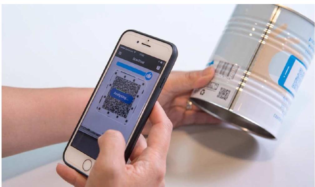 Figure 5 - Counterfeit detection with QR Codes