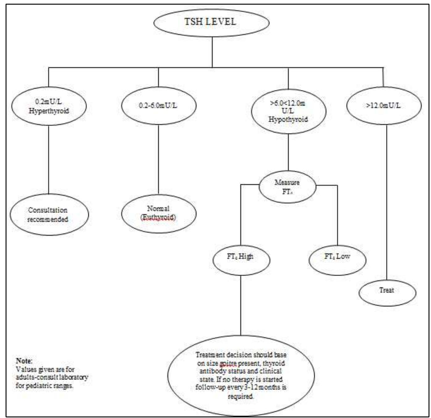 The functional classification of thyroid disorders according