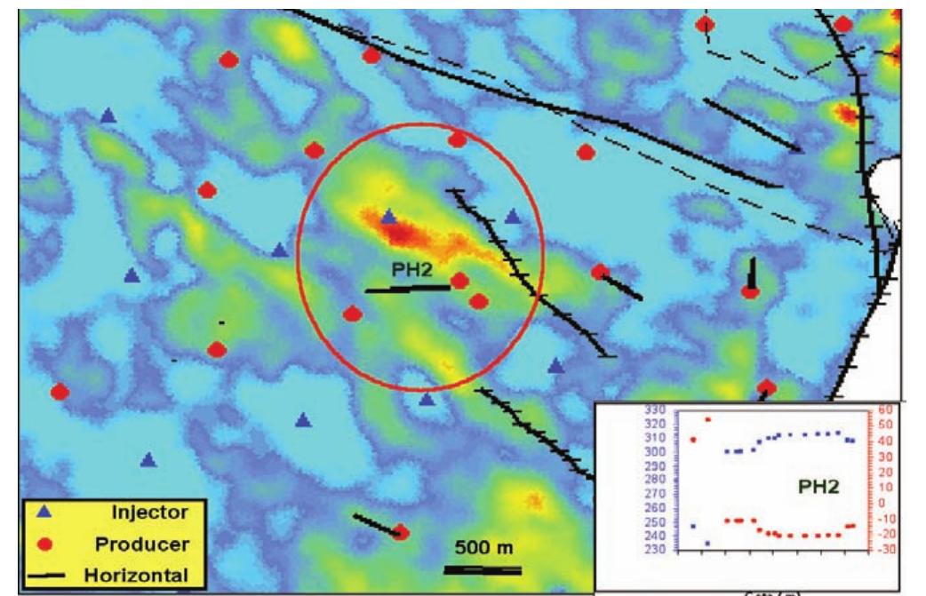 4d Map Shell —4d-seismic amplitude-difference map for reservoir base