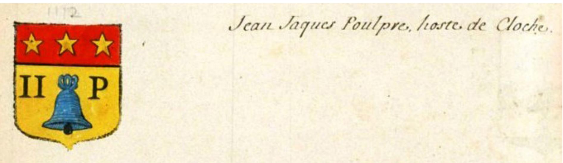 Fig. 4: Coat of arms of Jean-Jacques Poulpre, Armorial général, vol. 30 (Provence II), p. 1866 (Bibliothéque Nationale de France, Frangais 32256). 