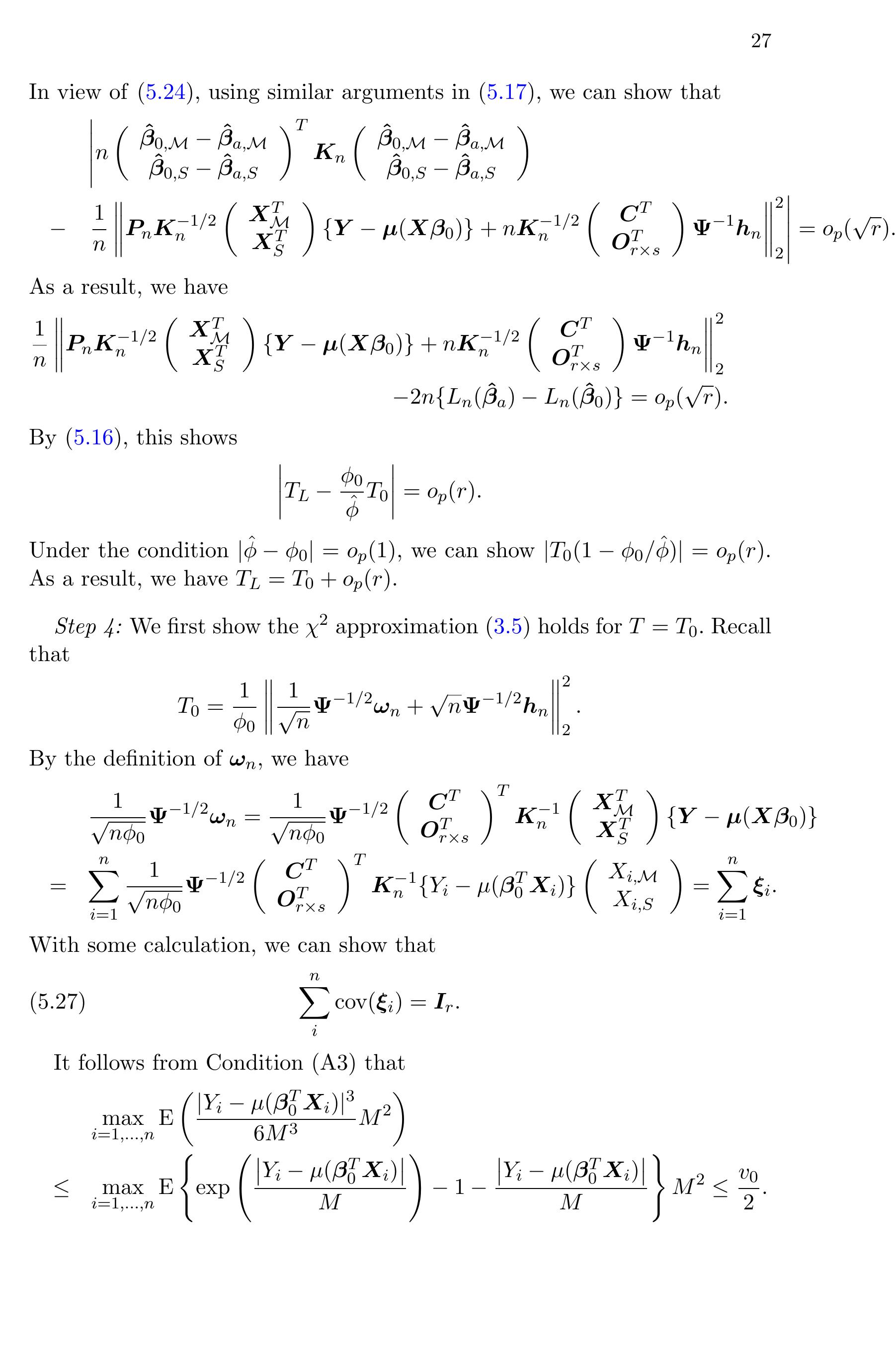 Figure 8 - Linear hypothesis testing for high dimensional