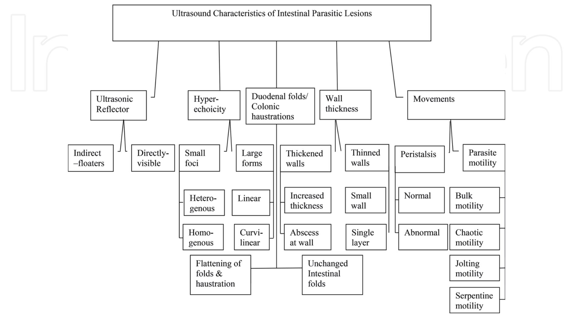 Intestinal Parasites Classification An © en schematic diagram of the classification based on