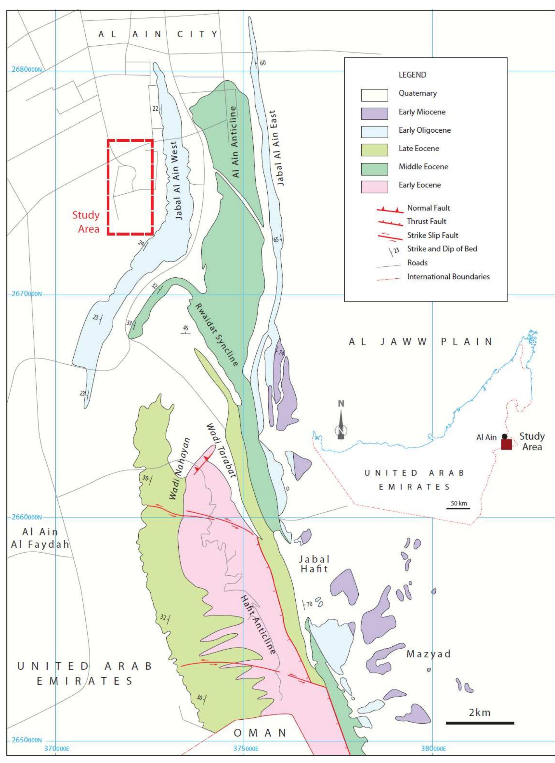 Jabal Map Figure 1 - from Hydrogeochemical and isotopic evaluation of