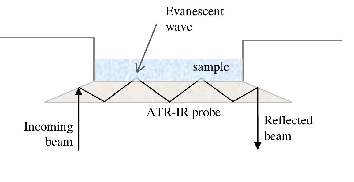 1: schematic representation of an attenuated total