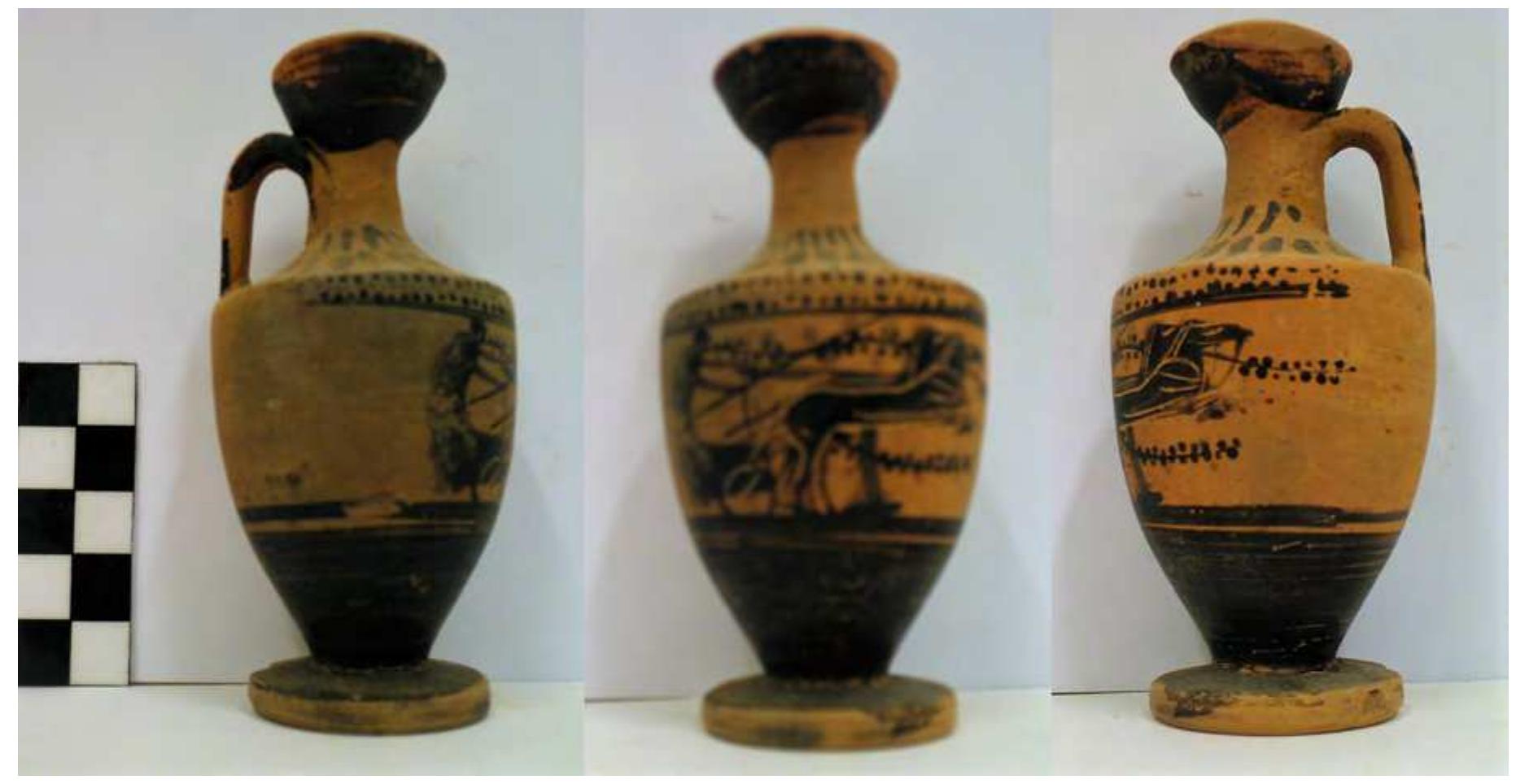 Fig. 18. Black-figure lekythos from Pyre 3. Photo P. Galiatsatou. 