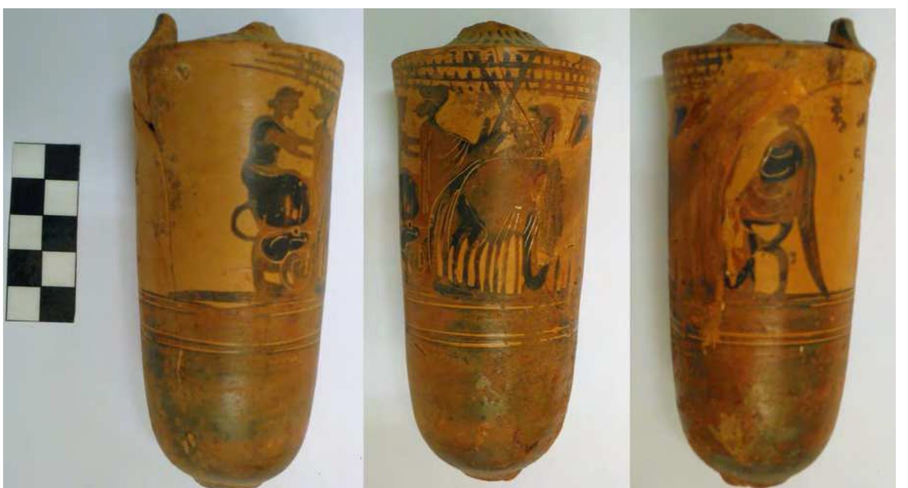Fig. 25. Black-figure lekythos from Pyre 3. Photo P. Galiatsatou. 