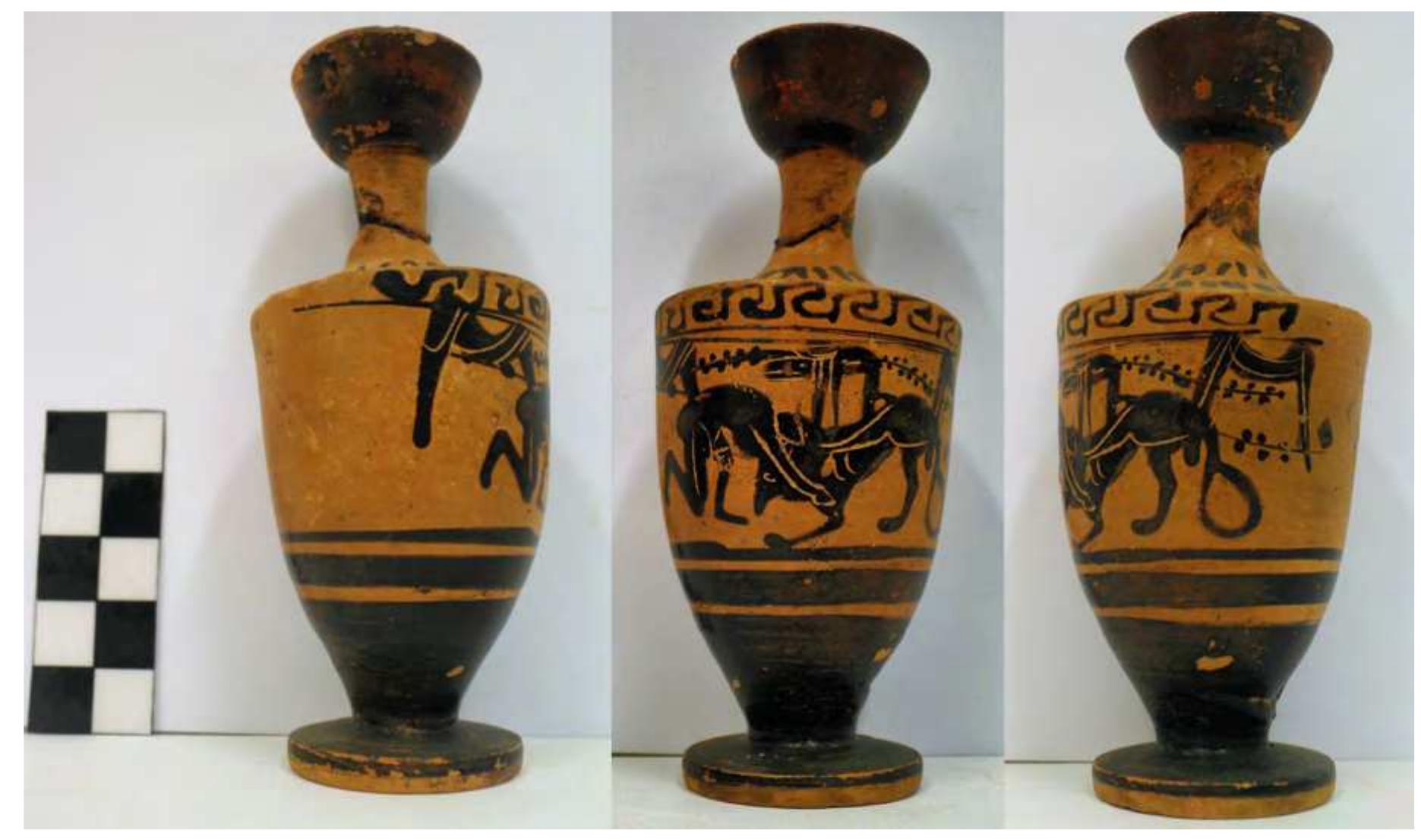 Fig. 26. Black-figure lekythos from Pyre 3. Photo P. Galiatsatou. 