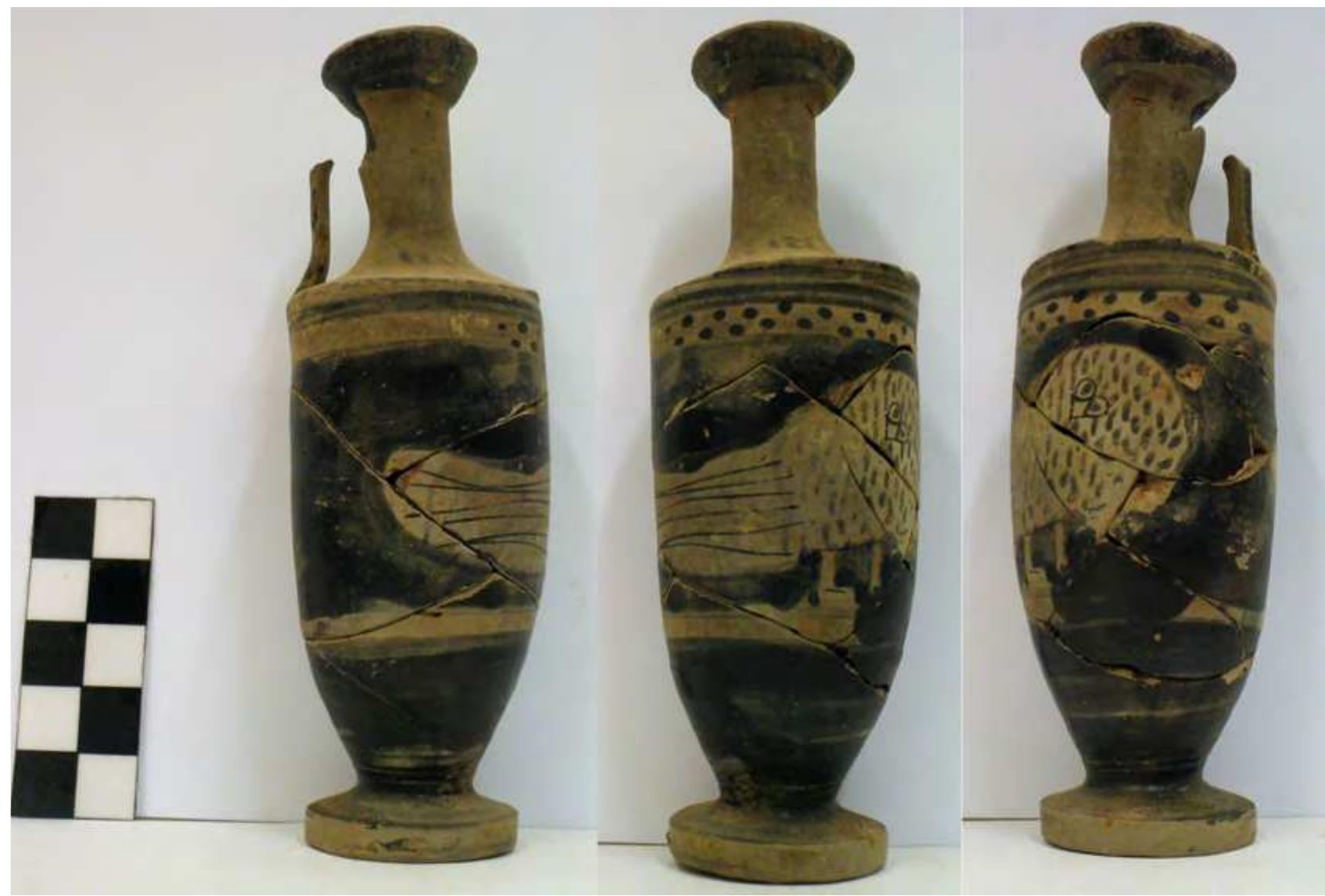 Fig. 75. Red-figure lekythos from Pyre 3. Photo P. Galiatsatou. 